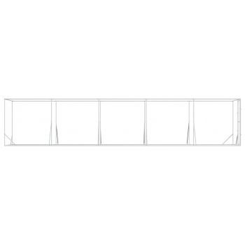 Outdoor-Hundezwinger Silbern 2x10x2 m Verzinkter Stahl