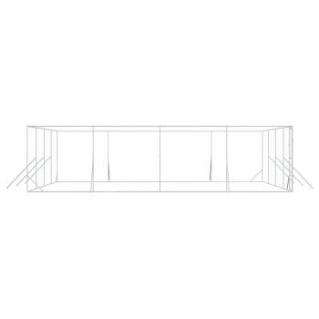Outdoor-Hundezwinger Silbern 8x8x2 m Verzinkter Stahl