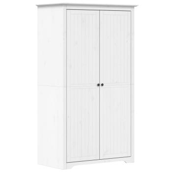 Kleiderschrank BODO Weiß 99x53,5x173 cm Massivholz Kiefer
