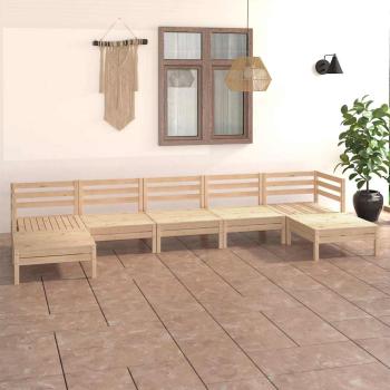 ARDEBO.de - 7-tlg. Garten-Lounge-Set Massivholz Kiefer
