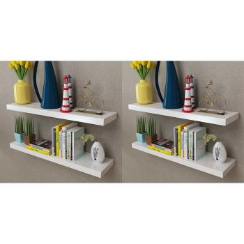 ARDEBO.de - Wandregale 4 Stk. Wei? 80 cm