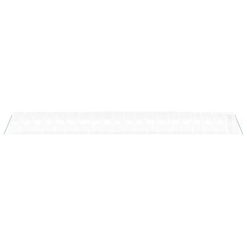 Gewächshaus mit Stahlrahmen Weiß 80 m² 20x4x2 m