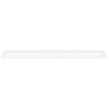 Gewächshaus mit Stahlrahmen Weiß 96 m² 24x4x2 m
