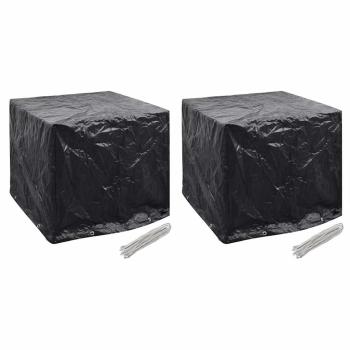 ARDEBO.de - Wassertank-Abdeckungen 2 Stk. 8 Ösen 116x100x120 cm