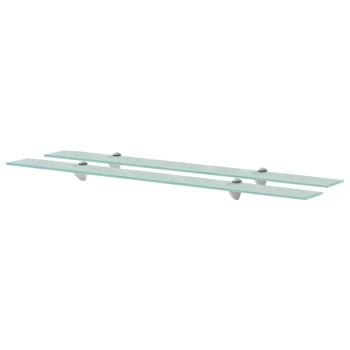ARDEBO.de - Schweberegale 2 Stk. Glas 100x20 cm 8 mm