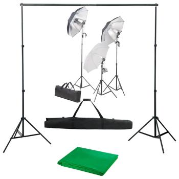 ARDEBO.de - Fotostudio-Set mit Lampen und Hintergrundsystem