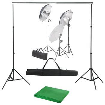 ARDEBO.de - Fotostudio-Set mit Lampen und Hintergrundsystem