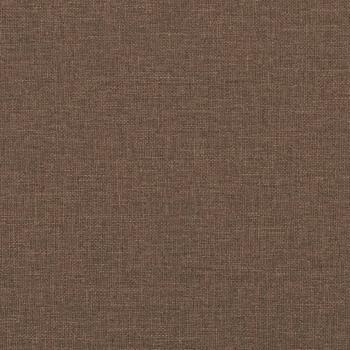 2-tlg. Sofagarnitur mit Kissen Braun Stoff