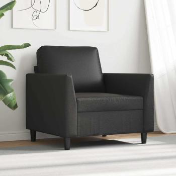 Sessel Schwarz 60 cm Kunstleder