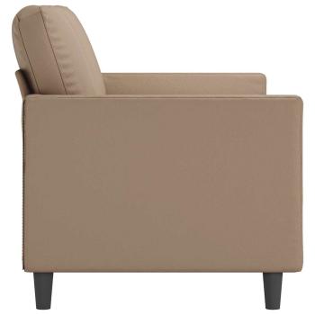 3-Sitzer-Sofa Cappuccino-Braun 180 cm Kunstleder
