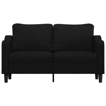 2-Sitzer-Sofa Schwarz 140 cm Stoff