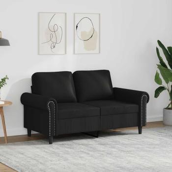 ARDEBO.de - 2-Sitzer-Sofa Schwarz 120 cm Kunstleder