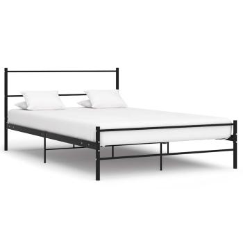 ARDEBO.de - Bettgestell Schwarz Metall 160×200 cm