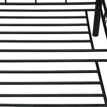Tagesbett-Rahmen Schwarz Metall 90×200 cm