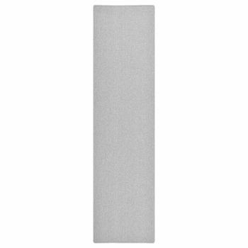 ARDEBO.de - Teppichläufer Hellgrau 80x300 cm