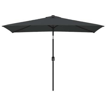 Sonnenschirm mit Metall-Mast 300x200 cm Anthrazit