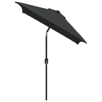 Sonnenschirm mit Metall-Mast 300x200 cm Anthrazit