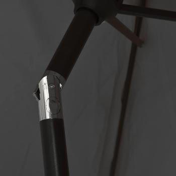 Sonnenschirm mit Metall-Mast 300x200 cm Anthrazit