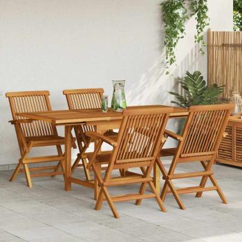 ARDEBO.de - 5-tlg. Garten-Essgruppe Massivholz Teak