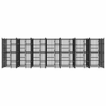 Outdoor-Hundezwinger Stahl 12,9 m²