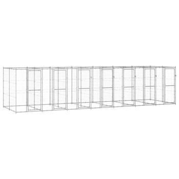 ARDEBO.de - Outdoor-Hundezwinger Verzinkter Stahl 16,94 m²