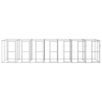 Outdoor-Hundezwinger Verzinkter Stahl 16,94 m²