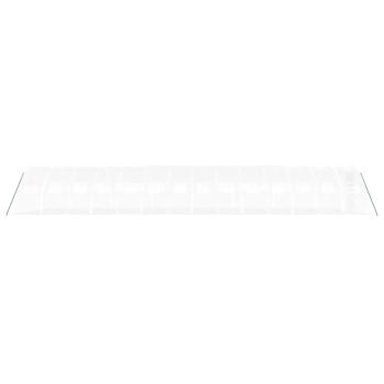Gewächshaus mit Stahlrahmen Weiß 56 m² 14x4x2 m