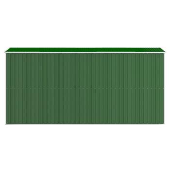 Geräteschuppen Grün 192x440x223 cm Verzinkter Stahl