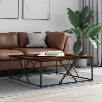 ARDEBO.de - Couchtisch Räuchereiche 100x100x40 cm Holzwerkstoff