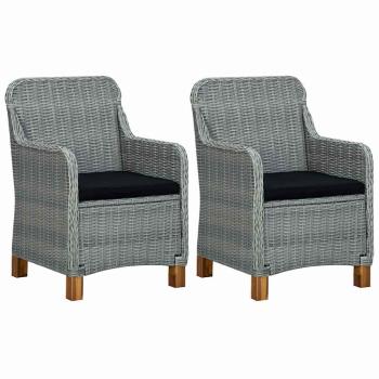 3-tlg. Garten-Essgruppe Hellgrau
