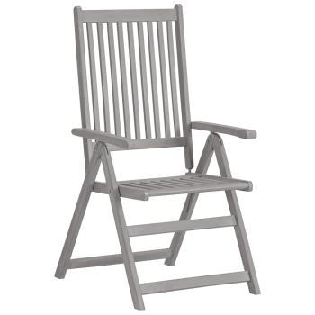 Verstellbare Gartenstühle 3 Stk. mit Auflagen Massivholz Akazie