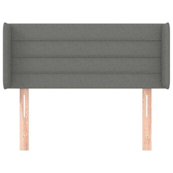 Kopfteil mit Ohren Dunkelgrau 103x16x78/88 cm Stoff