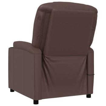 Massagesessel Braun Kunstleder