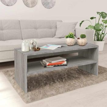 ARDEBO.de - Couchtisch Grau Sonoma 100x40x40 cm Holzwerkstoff