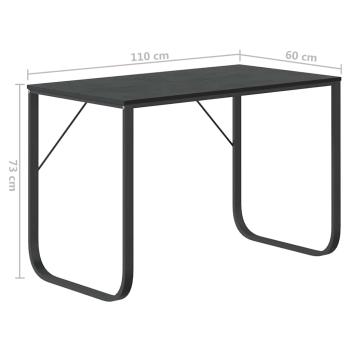 Computertisch Schwarz 110x60x73 cm Holzwerkstoff