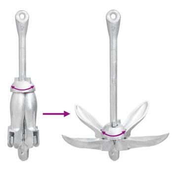 Klappanker Silbern 3,2 kg Temperguss