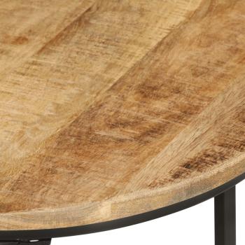 Satztische 3 Stk. Raues Massivholz Mango