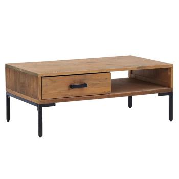Couchtisch 90x50x35 cm Massivholz Kiefer