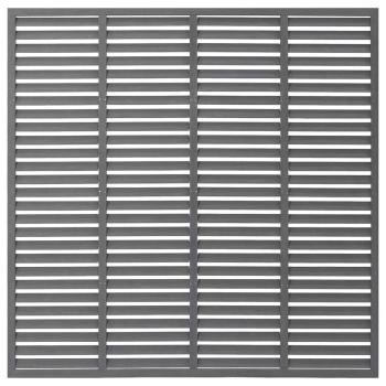 Lamellenzaun WPC 180x180 cm Grau