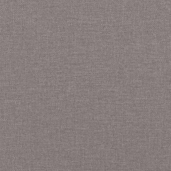 2-tlg. Sofagarnitur mit Kissen Taupe Stoff
