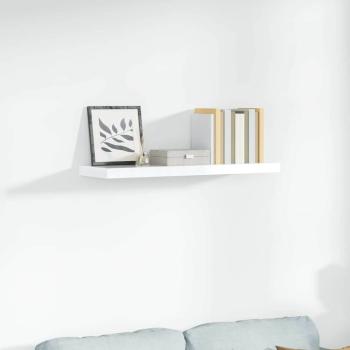 ARDEBO.de - Schweberegal Hochglanz-Weiß 90x23,5x3,8 cm MDF
