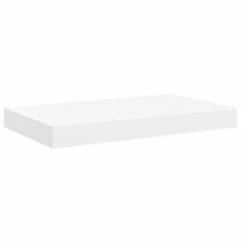 Schweberegale 2 Stk. Weiß 40x23,5x3,8 cm MDF