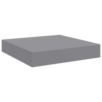 Schweberegal Grau 23x23,5x3,8 cm MDF