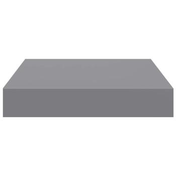 Schweberegal Grau 23x23,5x3,8 cm MDF