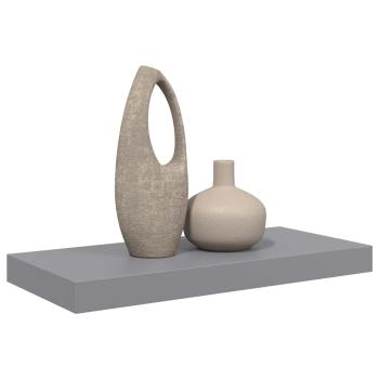 Schweberegal Grau 50x23,5x3,8 cm MDF