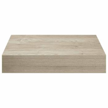 Schwebendes Wandregal Eichefarben 23x23,5x3,8 cm MDF