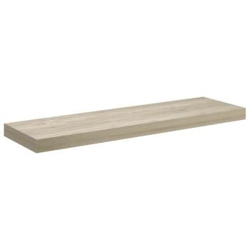 Schweberegale 2 Stk. Eiche-Optik 80x23,5x3,8 cm MDF