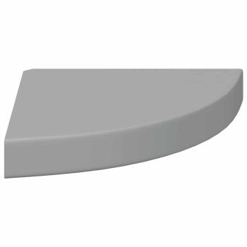 Eck-Schweberegal Grau 25x25x3,8 cm MDF