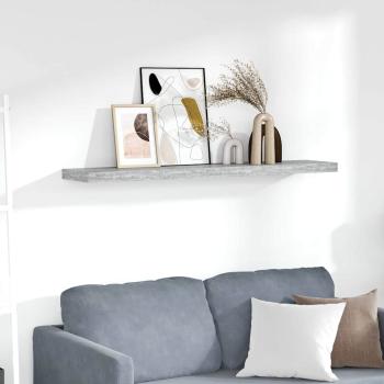 ARDEBO.de - Schweberegal Betongrau 120x23,5x3,8 cm MDF