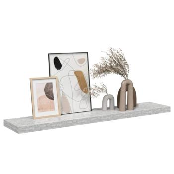 Schweberegal Betongrau 120x23,5x3,8 cm MDF